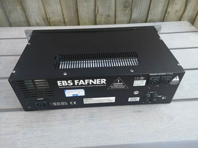 EBS Fafner Bass Guitar Amp Head .EBS Fafner TD 600 blue stripe