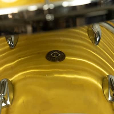 1960s Gretsch Gold Satin Flame "Double Bass" Drum Set image 9