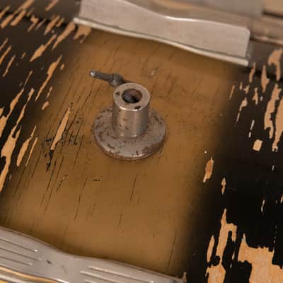Vintage Ludwig 14x22 Black and Gold Duco Bass Drum image 5