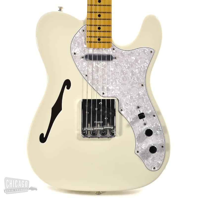 Fender American Vintage '69 Telecaster Thinline Olympic White | Reverb