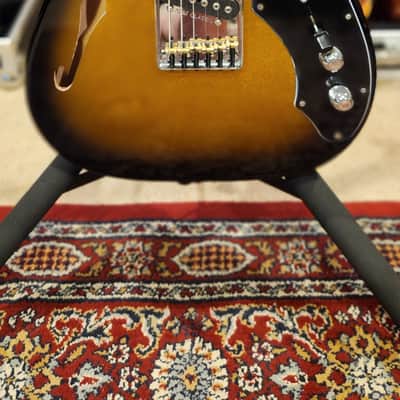 G&L USA Limited Edition ASAT Classic Thinline Semi Hollow 2-Tone Goldburst Metallic image 2