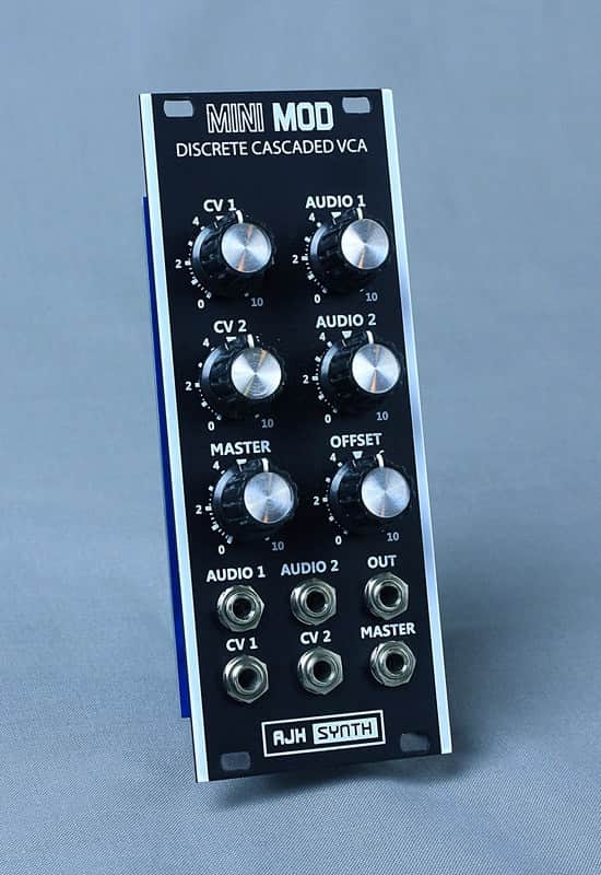 AJH Synth MiniMod VCA Eurorack Module (Vintage Black) image 1