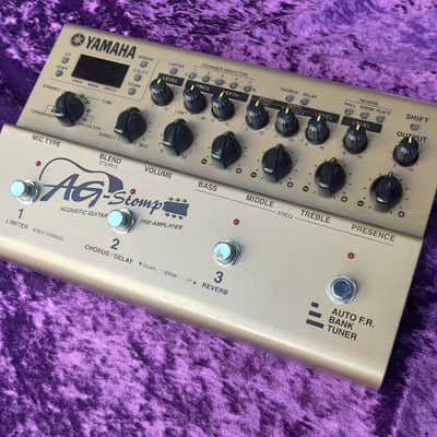 Yamaha AG-Stomp Acoustic Pre-Amplifier * programmable sound banks * Stereo output * Expression pedal input * fantastic mic presets and room emulation + Effects