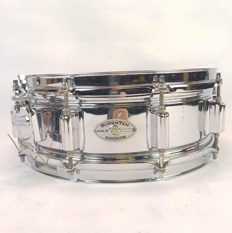 *Rogers SuperTen 5x14"Snare Drum COS Steel 10Lug Script Chrome Vintage 70s #5092 image 1