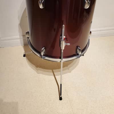 BURGUNDY Floor Tom Drum 16"x16" - Gorgeous Ultra Clean image 6