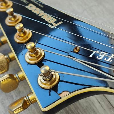 1992 Fernandes Japan TEJ-55 HS Contemporary Telecaster (Black/Gold) image 11