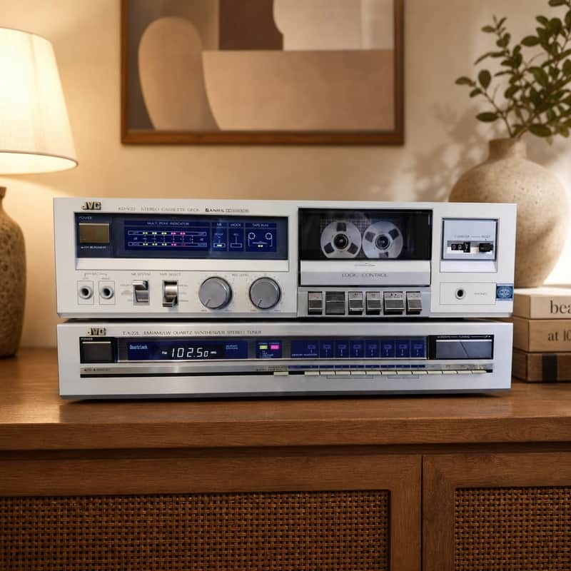 JVC KD-V22 / T-X22L Rare Vintage Cassette Deck Serviced Tuner Warranty Serviced image 1