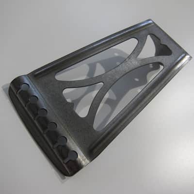 Harmony & Silvertone Flat Top Guitar Tailpiece Authentic Vintage Part Circa-1950s-1960s-Chrome image 1