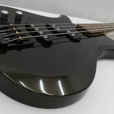 Lefty B.C. Rich JE Eagle Bass Guitar Black Gold Metallic Left Handed 34" Scale Diamond Inlays image 13