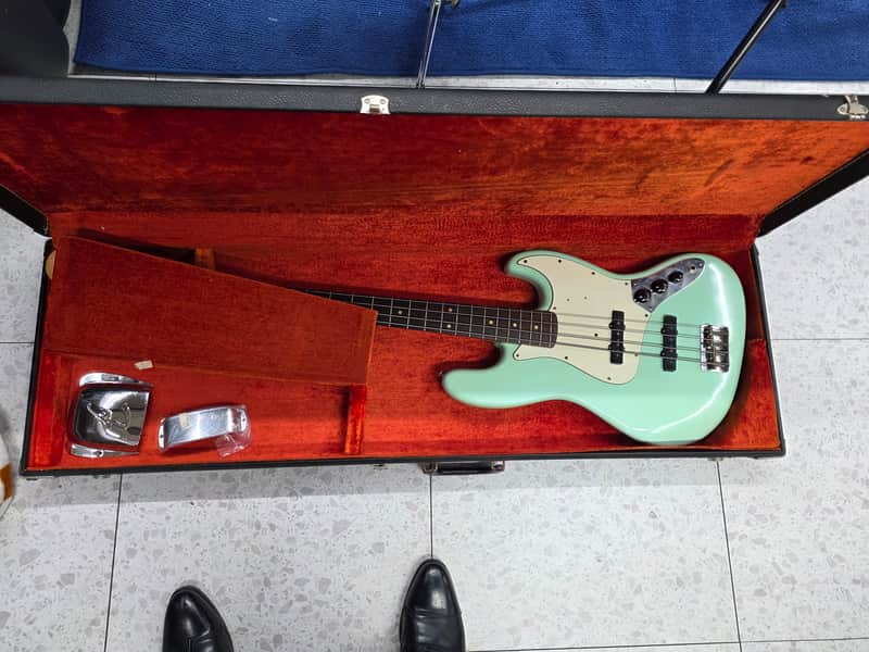 1964 Fender Jazz Bass Vintage Original Parts Refinished w/ OHSC image 1