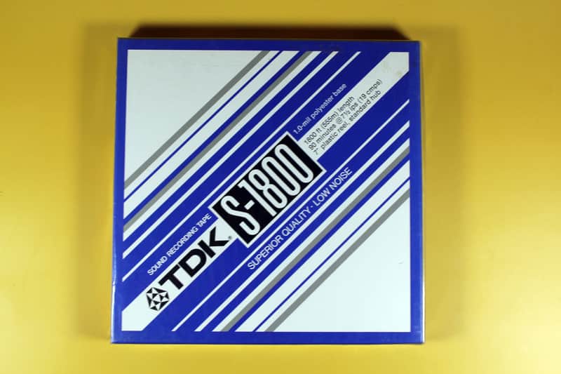TDK S-1800 - Superior Quality / Low Noise - 7 Inch NOS Reel to Reel Blank Tape 1970's - 1980's - Polyester image 1