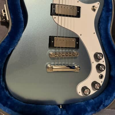 Epiphone 150th Anniversary Wilshire 2023 Pacific Blue in case image 2