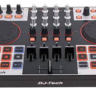 DJ-Tech - 4MIX - 4-Channel Controller w/ Audio Interface + Virtual DJ LE image 1