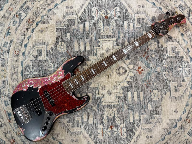 Dhatarattha DEB5 Jazz Bass 5 string - PAISLEY RELIC image 1