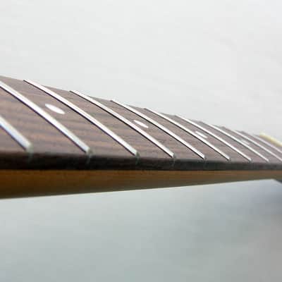 Roasted UNFINISHED* 22 STAINLESS STEEL/Roasted Telecaster Guitar Neck Rosewood fits Fender, Warmoth*Tele image 1