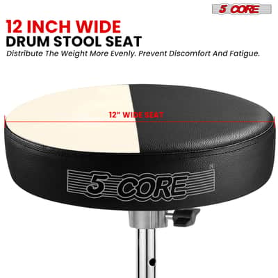 5 Core Drum Throne 3" Padded Drum Seat Height Adjustable Drumming Chair for Practice and Performance image 7