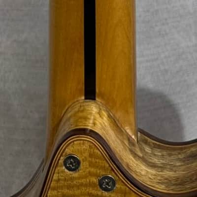 Blueberry Handmade Electric Guitar Double Cutaway Semi-Hollowbody image 8