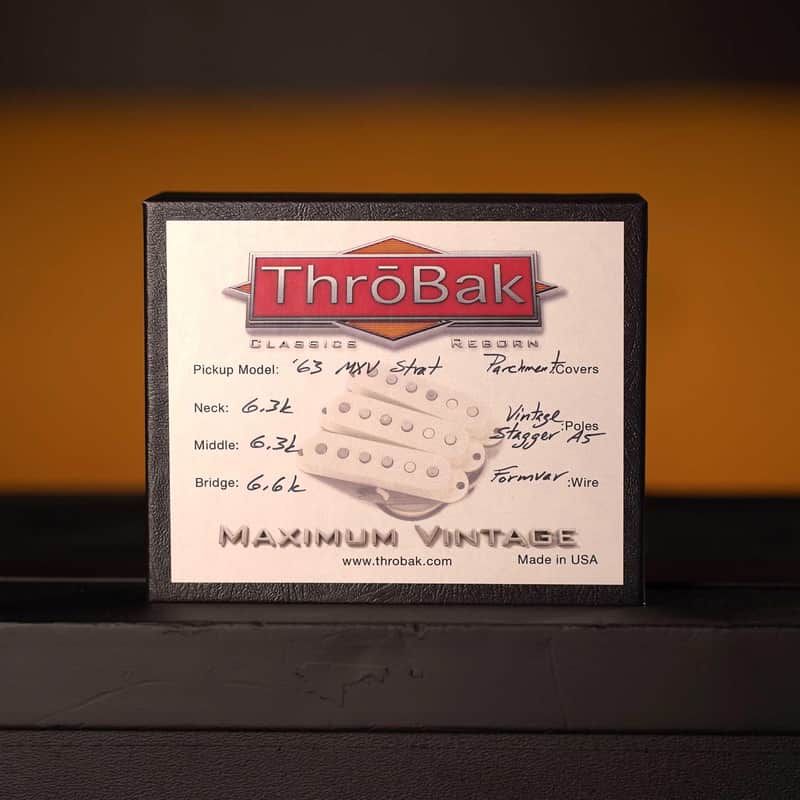 New ThroBak '63 MXV Strat Set - Parchment image 1