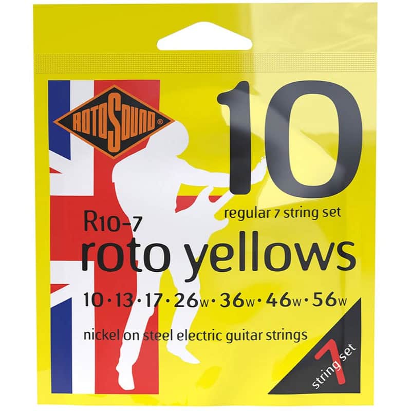 Rotosound 7 String Electric Guitar String Full Set 10-56 R10-7 image 1