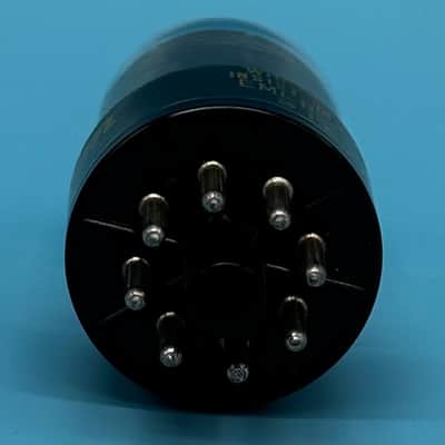 1950s Sylvania 6SN7GTB Vintage Chrome Top Black Plate Emerson Preamp Tube! T302 image 4