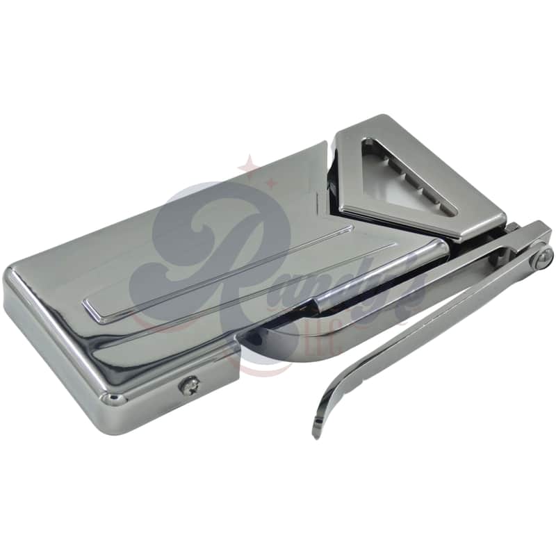 Advanced Plating | Sideways Vibrola Tremolo - Fits Gibson® SG®-Black Nickel/Pearl Chrome image 1