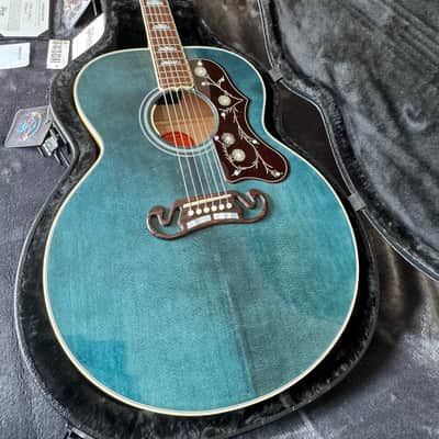 Gibson SJ-200 Custom Shop Made 2 Measure Limited Edition 2024 Blue Top - Natural Flame Back image 22