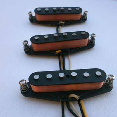 Stratocaster A5 Guitar Pickups SET Gilmour Black Strat Hand Wound Strat Q pickups Pink Floyd David image 2