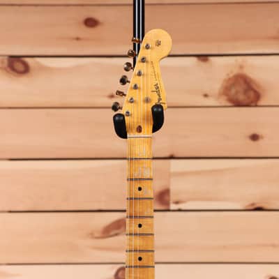 Fender Custom Shop Limited 1955 Stratocaster Relic - Wide Fade 2 Color Sunburst - CZ563358 image 5