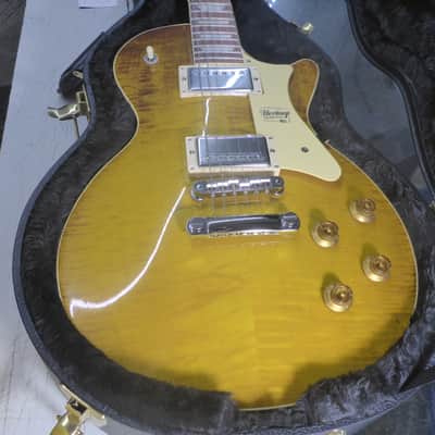 Heritage H-150 LP Style Guitar w/ Case 2021 - Dirty Lemon Burst image 3