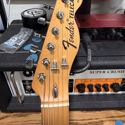Fender Vintera '70s Telecaster Thinline by with Maple Fretboard 2020 - 2021 - Shell Pink CME exclusive image 3