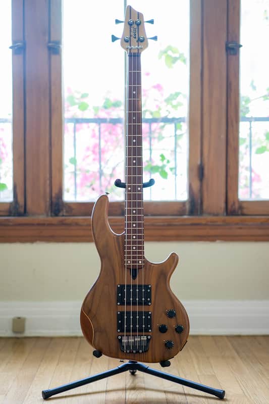 Wal Mk3 American Walnut Facings, Mahogany Core, Indian Rosewood Fretboard, Electric Bass Guitar image 1
