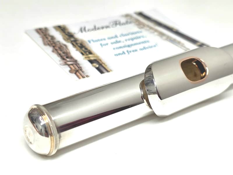 New Tomasi Sterling Silver Flute Headjoint w/ 14k Gold Riser Old Stock $2099 New image 1