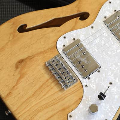 2004 Fender Traditional 70's Thinline Telecaster MIJ Semi-Hollow Electric Guitar Natural + GB image 4