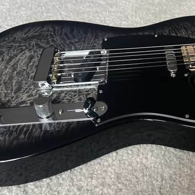 Fender American QMT Telecaster with Pale Moon Ebony Fretboard 2020 - Transparent Black image 7