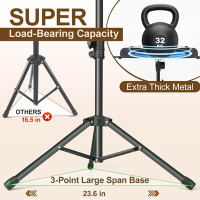 Music Stand, Folding Music Stand Portable Music Stand For Sheet Music 2 Foldable Music Stand Sheet Music Stand With Carrying Bag Matte Frosted Metal Material Sturdy Height Adjustable image 3