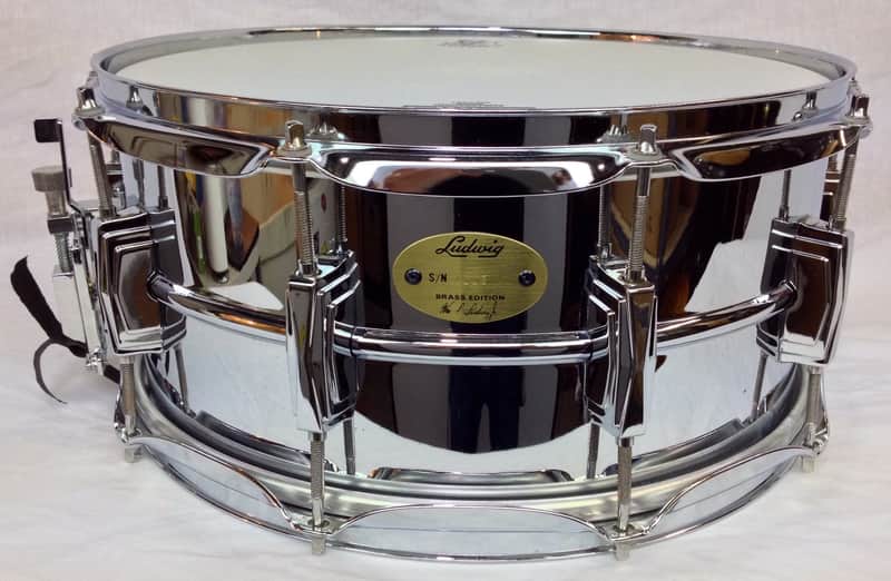 Ludwig LB402B Brass Edition Supraphonic 6.5x14" Snare Drum image 2