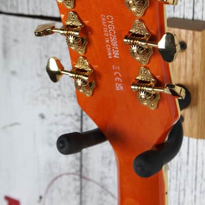 Gretsch Synchromatic Nashville Hollow Body Electric Guitar 50's Orange with Case image 16