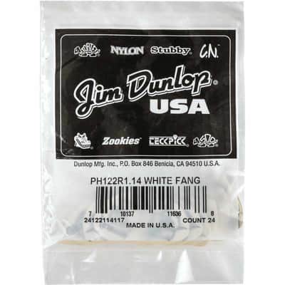 Dunlop PH122R114 White Fang 1,14mm sachet de 24 image 1