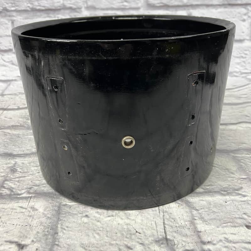 Unknown Black Lacquer 13x9 Rack Tom Snare Conversion AS IS image 1