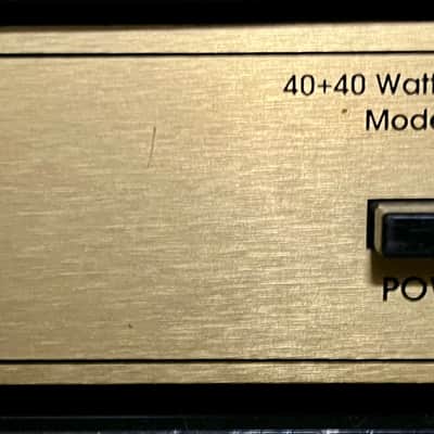 Marshall 8004 Endstufe 2 x 40 Watt - gold image 2
