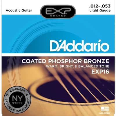 D'Addario 12-53 Light, Phosphor Bronze Acoustic Guitar Strings image 2