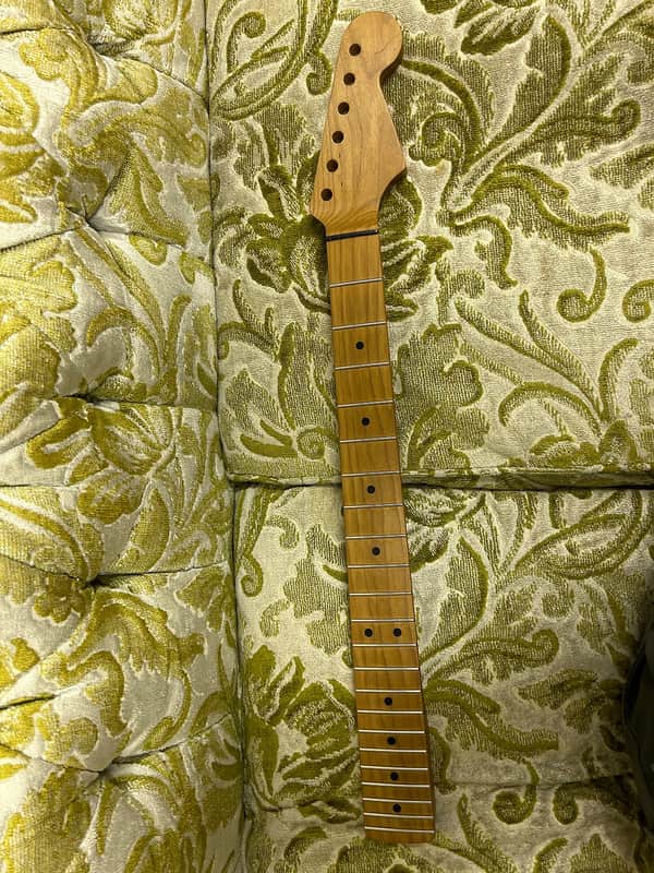 Warmoth Modern Roasted Maple Stratocaster Neck image 1