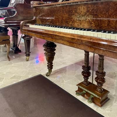 Immagine HAAKE HANNOVER PIANOFORTE CODINO RADICA DI NOCE - 3