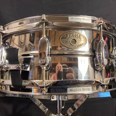Tama - 5x14" 10-Lug Steel Snare Drum 1980s Chrome image 4