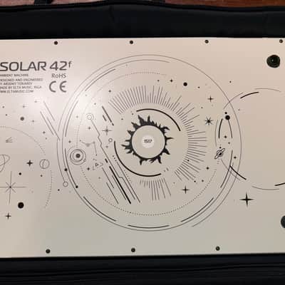 Elta Music Solar 42F with gig bag Ambient Machine Drone Synthesizer White image 8