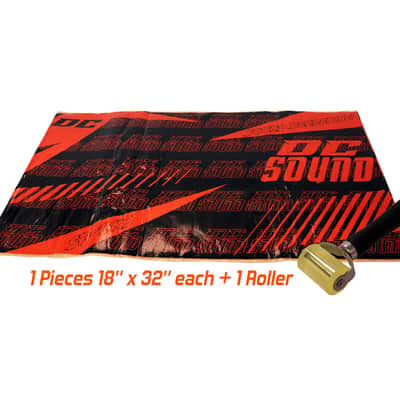 DC Sound SP-BK1 1 Sheet 18" x 32" Sound Deadening Noise Insulation Vibration Dampening Material Bulk Kit +Roller image 1