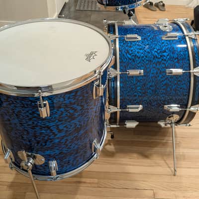 Rogers Dayton Era "Holiday" Drum Set 1967 - Blue Onyx image 5