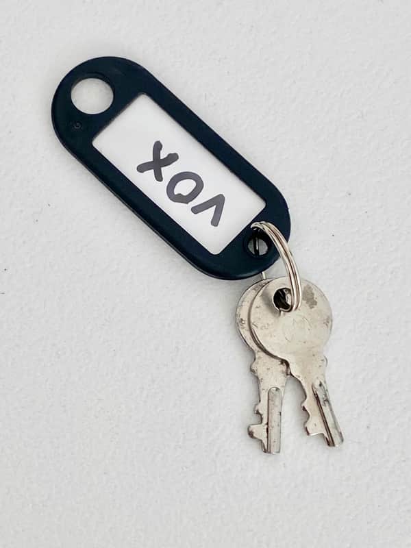 Vintage Keys for Vox Phantom Teardrop Hard Case Set of Keys Mid 1960's Rare image 1
