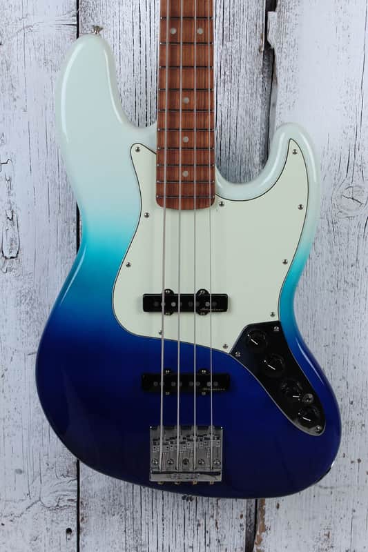Fender Player Plus Jazz Bass 4 String Electric Bass Guitar Belair Blue w Gig Bag image 1