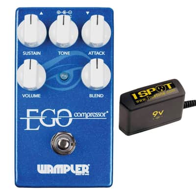 Wampler Ego Compressor Bundle w/ Truetone 1 Spot Space Saving 9v Adapter